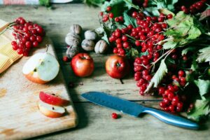 Frutto autunnale ricco di nutrienti, simbolo di salute per vista e pelle.